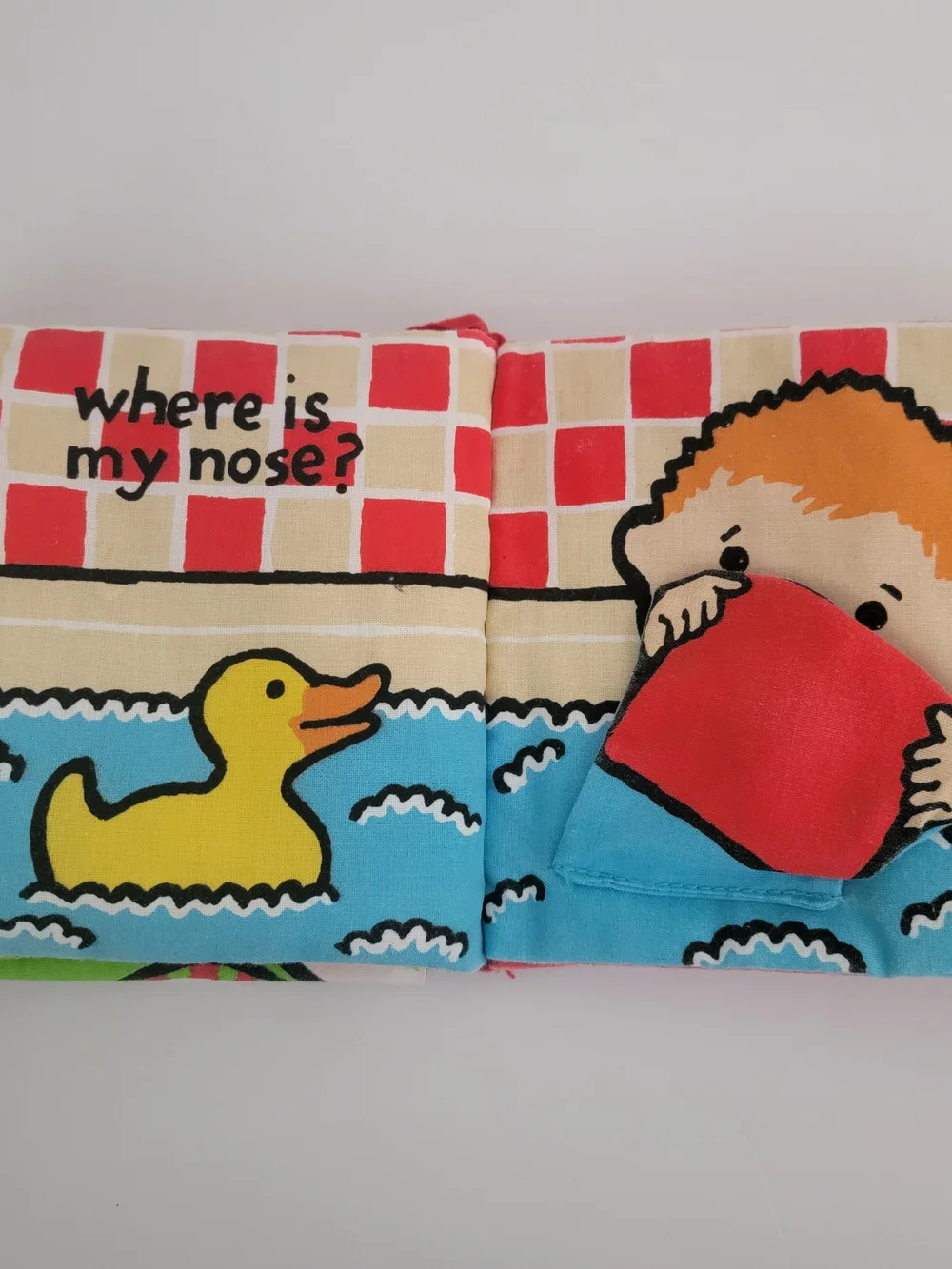 Jellycat Colorful Baby Cloth Book - 'Where is My Belly Button?'